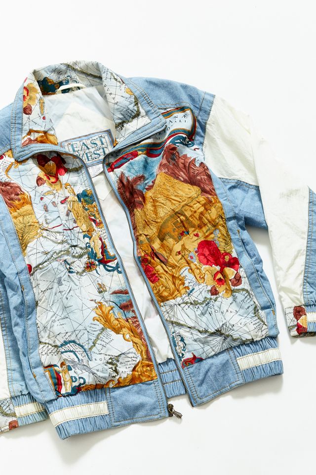 Vintage ‘90s Map Print Jacket | Urban Outfitters