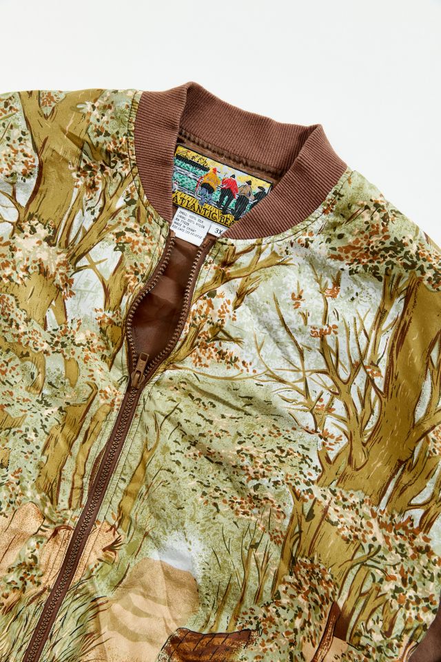 Vintage ‘90s Forest Print Bomber Jacket  #2
