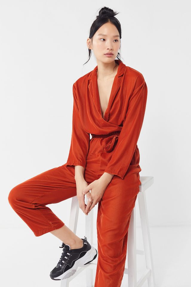 Urban outfitters velvet outlet jumpsuit