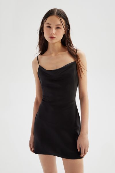 UO Palermo Straight Neck Slip Mini Dress