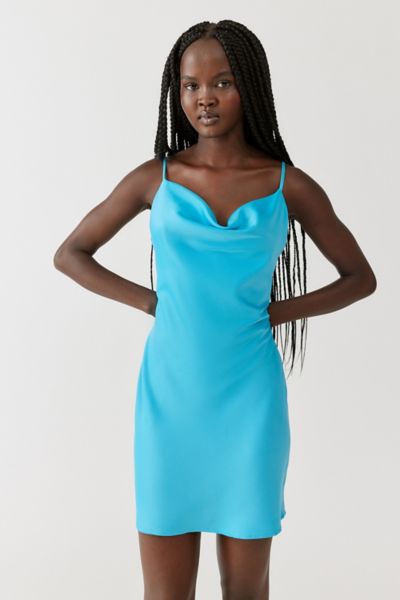 Uo mallory cowl neck slip clearance dress