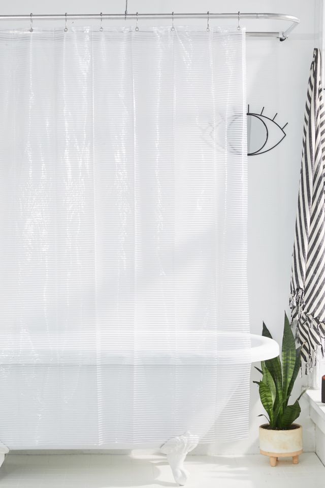 Linea Striped Shower Curtain Liner | Urban Outfitters Canada