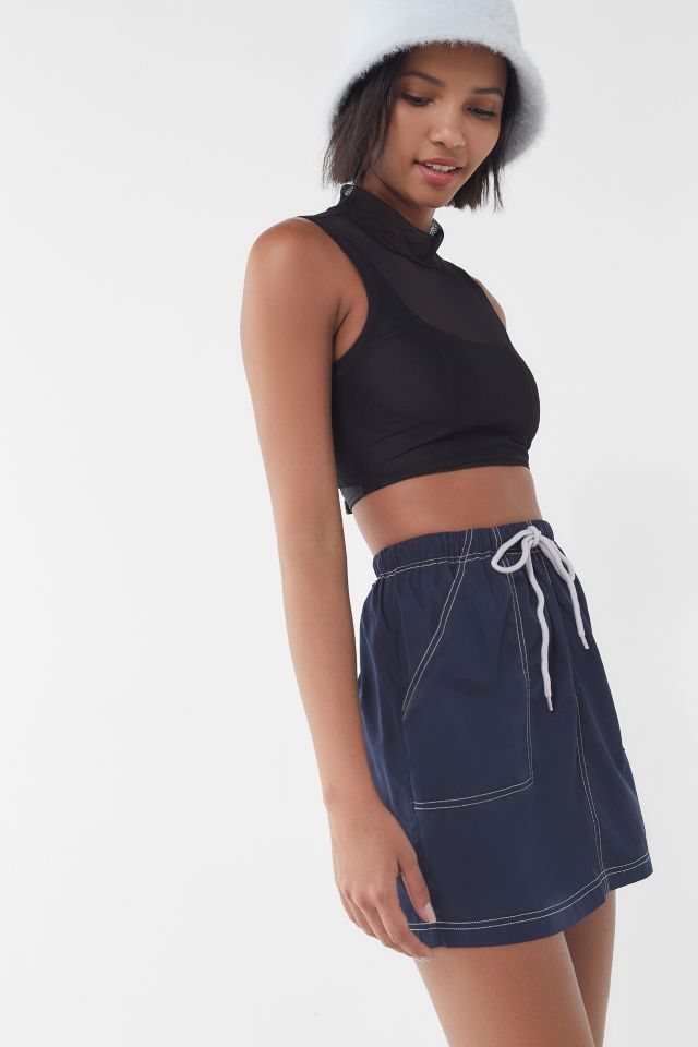 UO Nylon Drawstring Utility Mini Skirt | Urban Outfitters