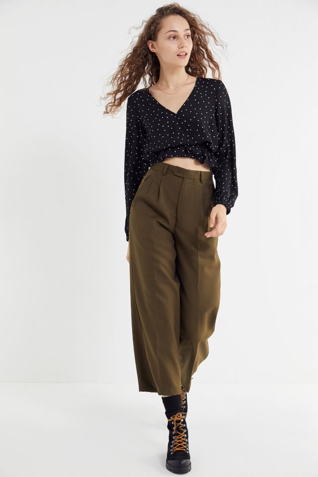 UO Polka Dot Open-Back Cropped Top #2