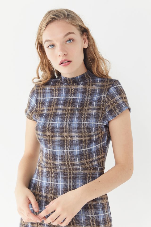 Robe Mini UO Highland à Col Montant Écossais #2