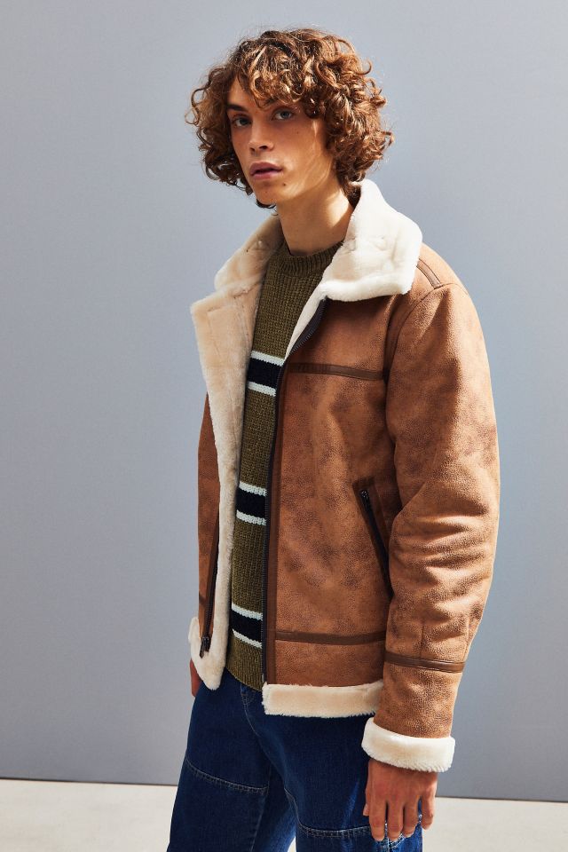 Shearling jacket urban on sale outfitters