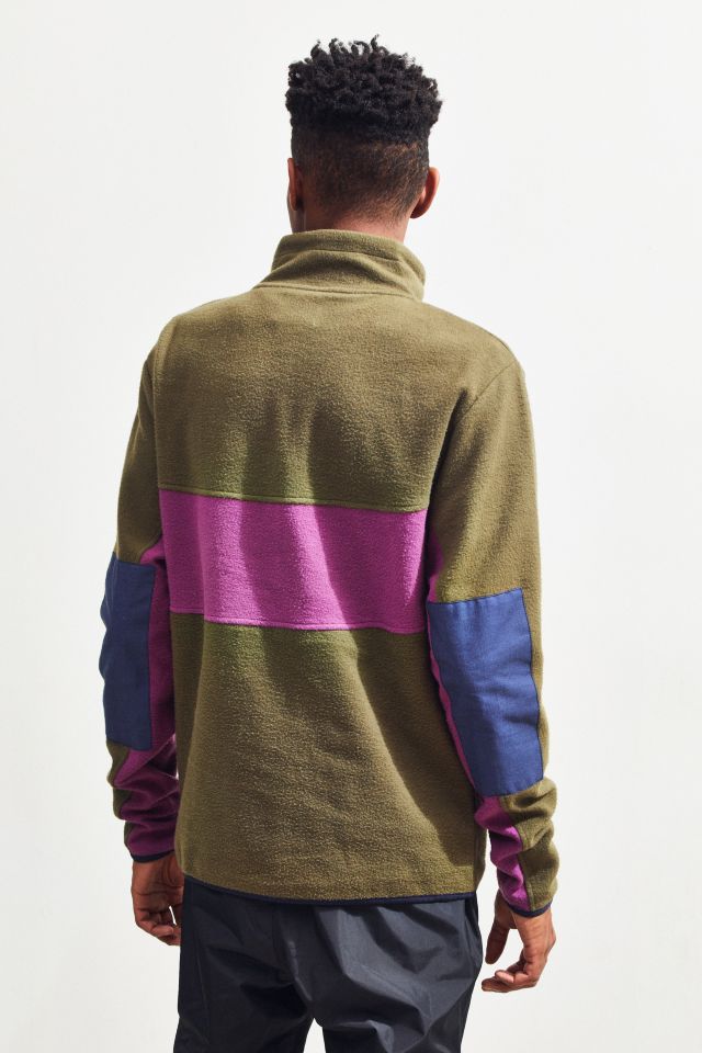 UO Colorblock Quarter-Zip Mock Neck Sweatshirt  #3