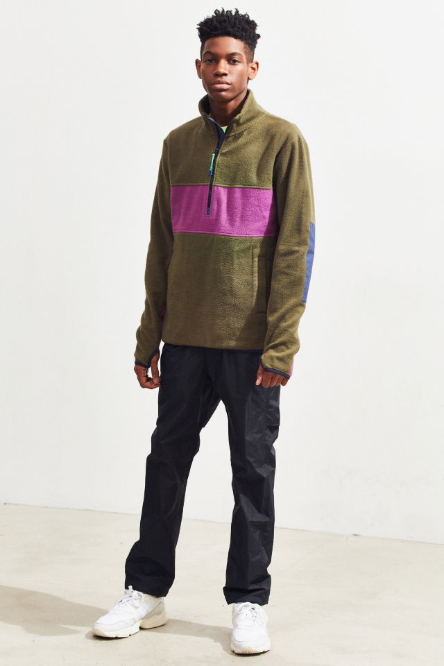 UO Colorblock Quarter-Zip Mock Neck Sweatshirt  #5
