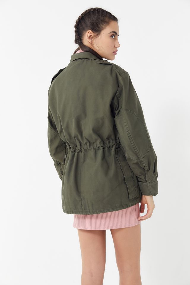 Veste de surplus vintage délavée et surdimensionnée #1