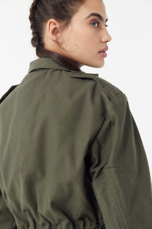 Veste de surplus vintage délavée et surdimensionnée #5