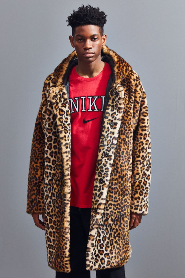 Mens leopard clearance coat