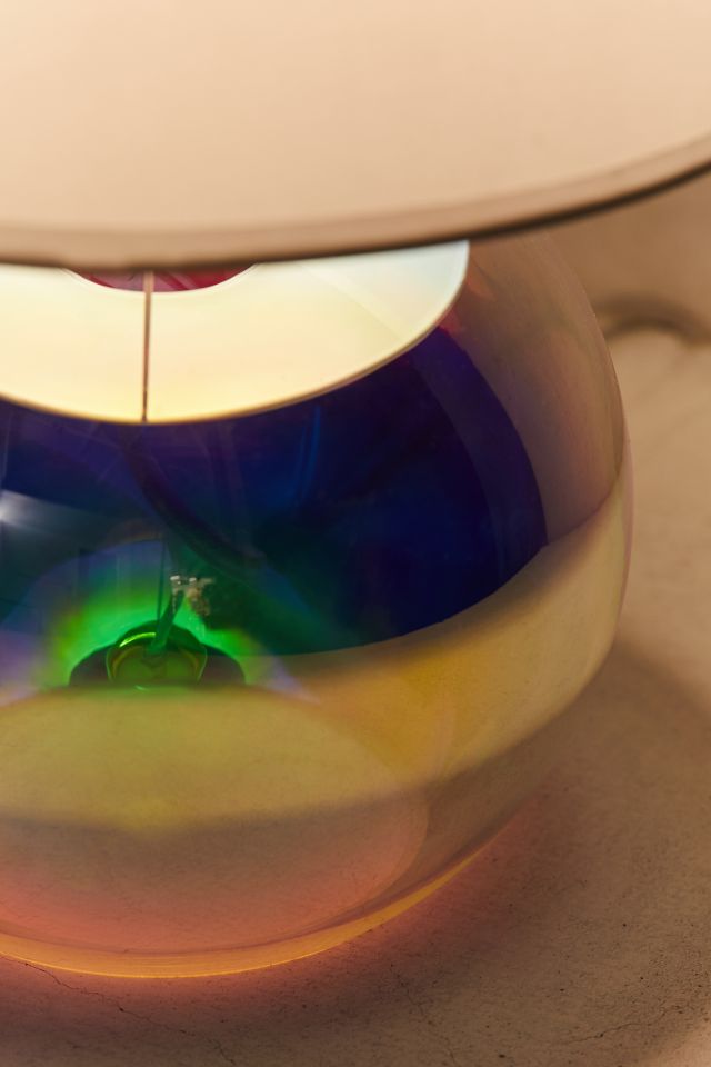 Iridescent Globe Table Lamp #3