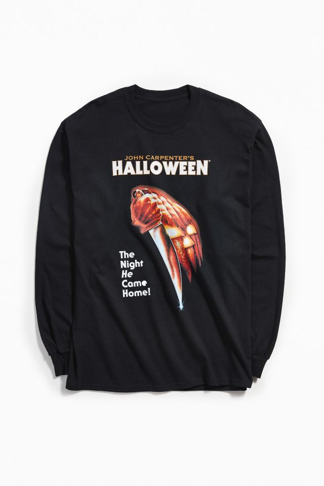 Halloween Pumpkin Knife Long Sleeve Tee