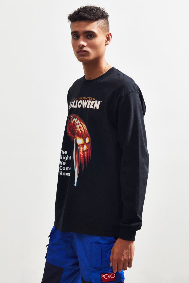 Halloween Pumpkin Knife Long Sleeve Tee #2