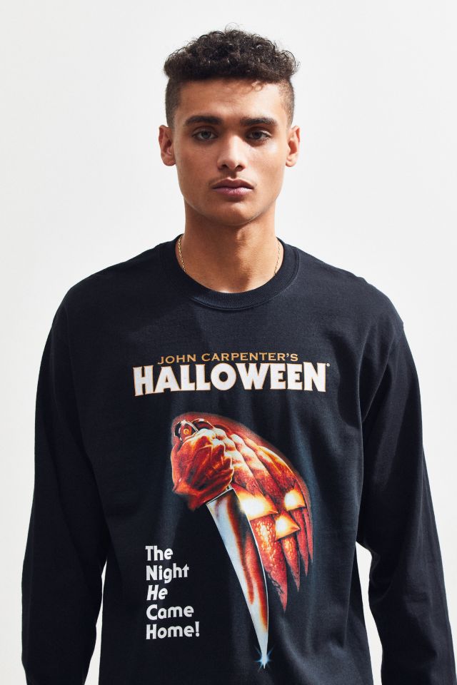 Halloween Pumpkin Knife Long Sleeve Tee #4
