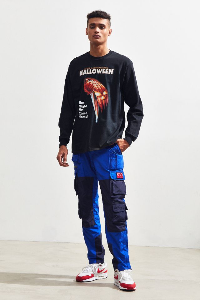 Halloween Pumpkin Knife Long Sleeve Tee #5