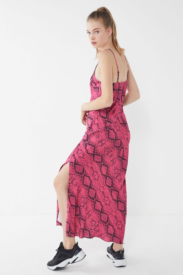 UO Snake Print Maxi Slip Dress #1
