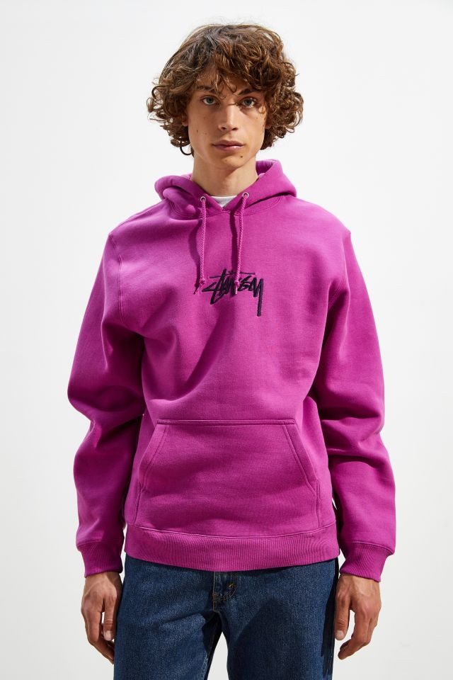 Sweat à capuche brodé avec logo Stussy #1