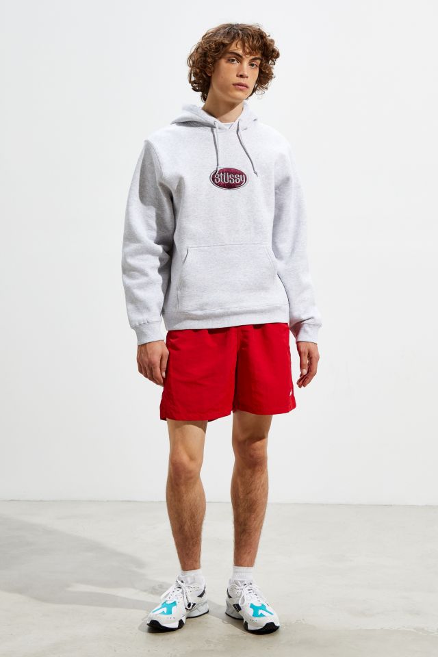 Stussy Embroidered Oval Logo Hoodie Sweatshirt | Urban