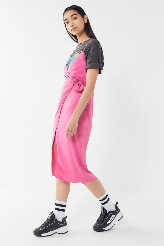 UO Quinn Wrap Midi Dress  #1