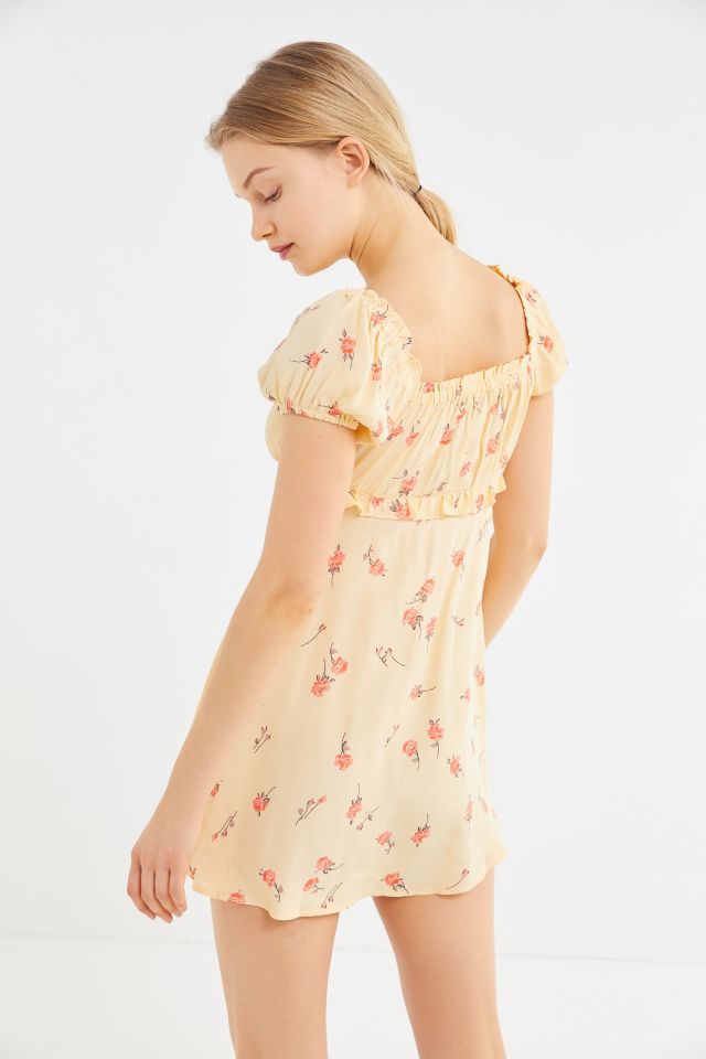 Flynn Skye Lou Floral Puff Sleeve Mini Dress #1