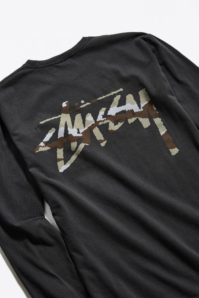 Stussy Camo Stock Long Sleeve Tee | Urban Outfitters Canada