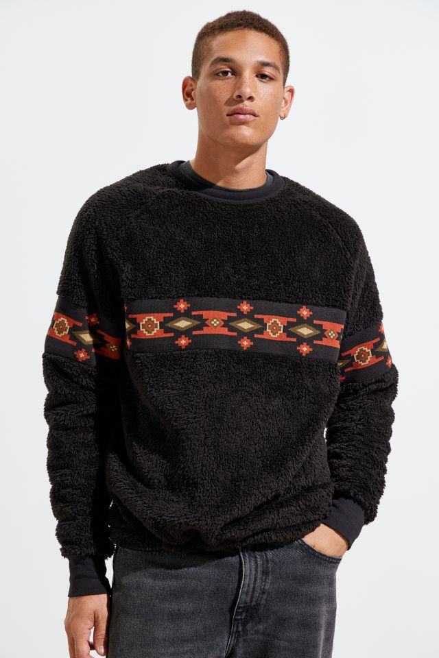 UO Western Sherpa Crew-Neck Sweatshirt #1