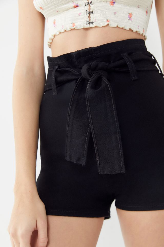 BDG Belted High-Rise Pinup Short – Black #1