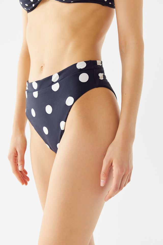 Billabong True That Polka Dot High-Waisted Bikini Bottom #1
