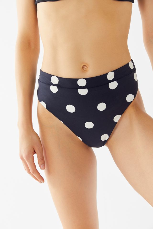 Billabong True That Polka Dot High-Waisted Bikini Bottom #3
