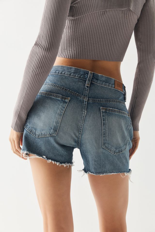 Short de style masculin en denim à taille basse BDG - Denim teinté  #1