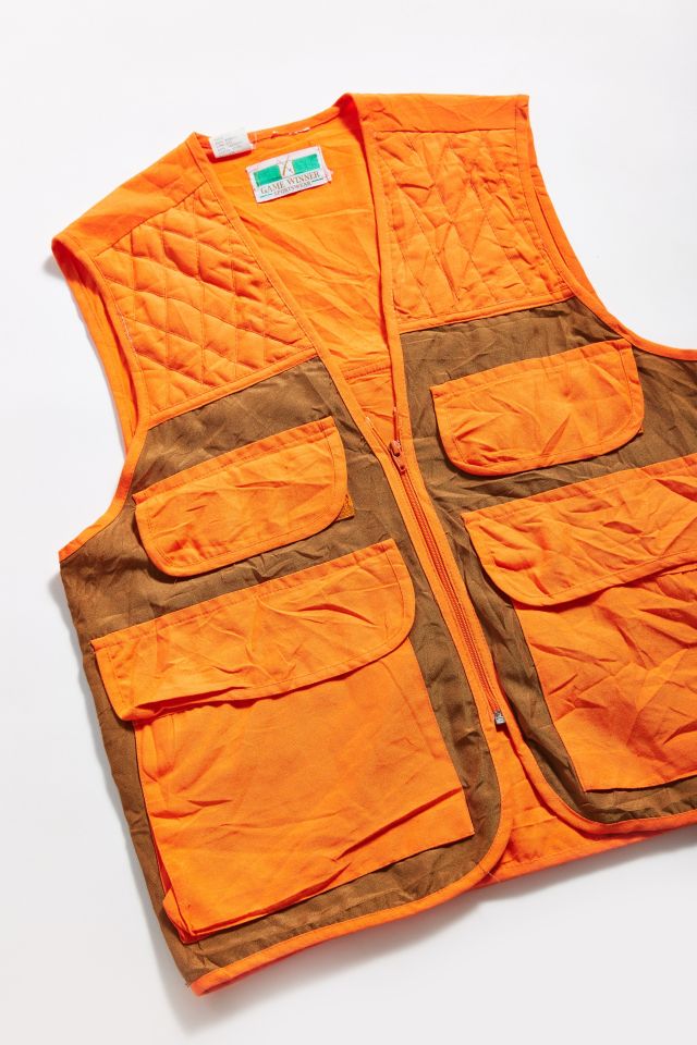 Veste de chasse orange vintage Game Winner  #1