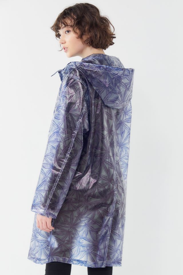 UO Leaf Snap Button-Front Raincoat #2