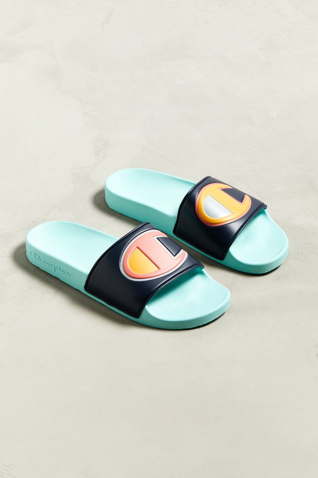 Champion Colorblock Logo Slide Sandal