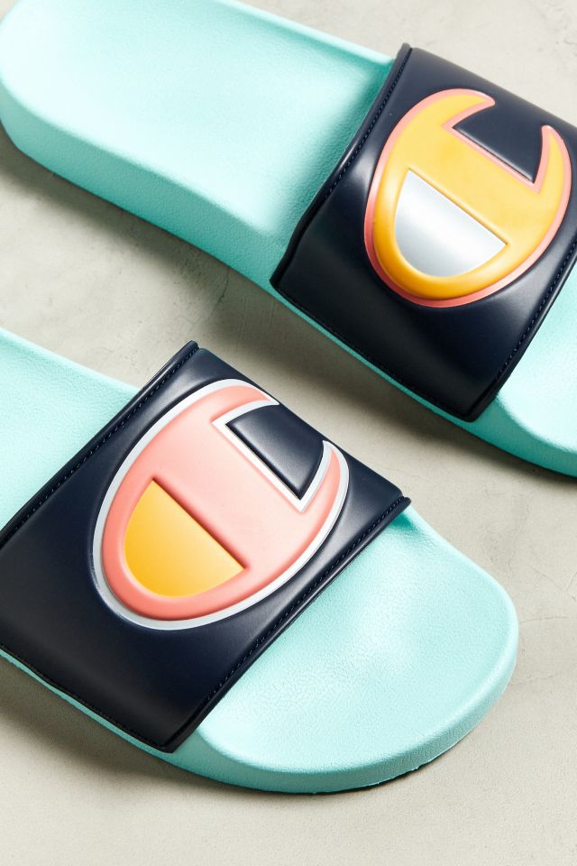 Champion Colorblock Logo Slide Sandal #1