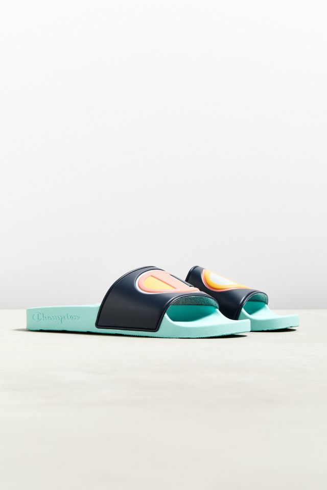 Champion Colorblock Logo Slide Sandal #4