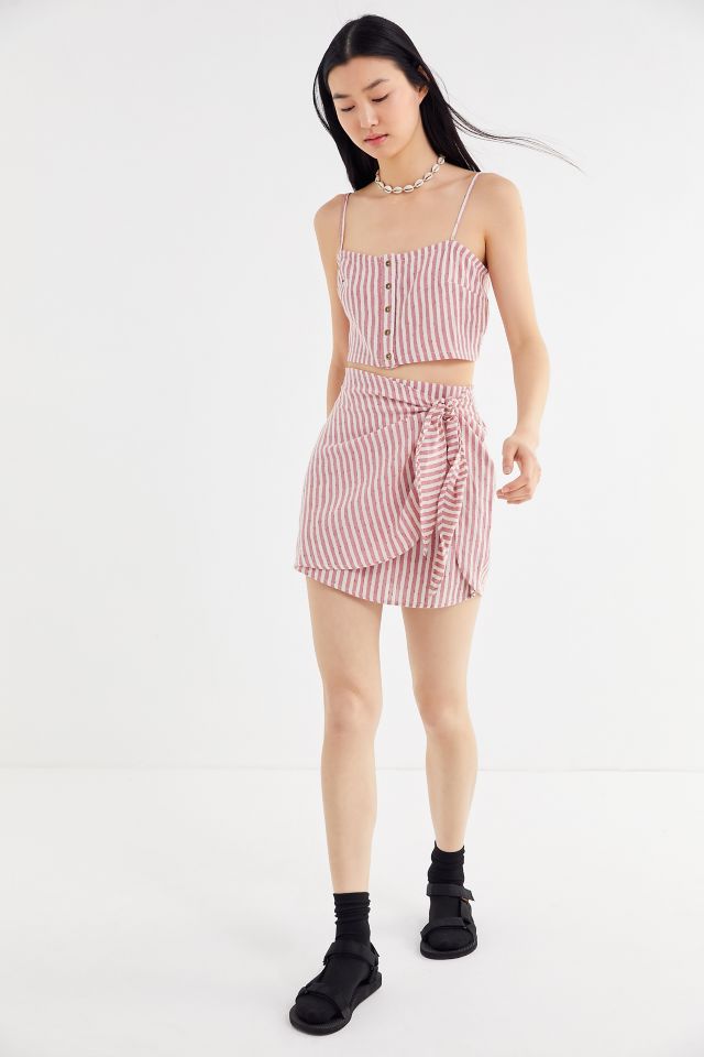 Billabong X Sincerely Jules Beyond The Palm Wrap Mini Skirt #1