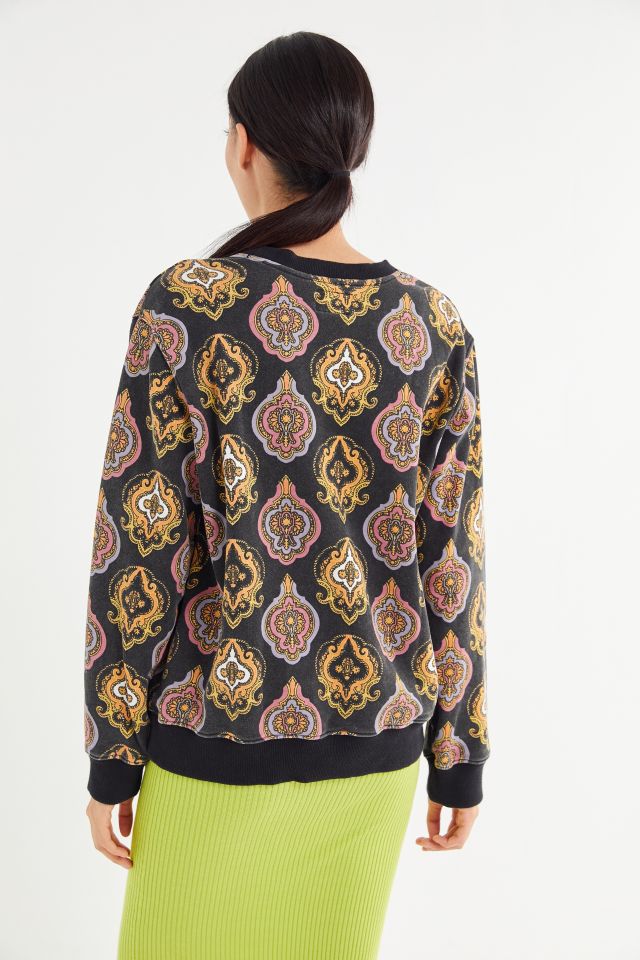 Stussy Wendel Paisley Crew Neck Sweatshirt | Urban Outfitters