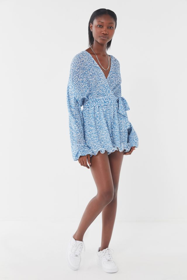 C/meo Collective So Settled Floral Balloon Sleeve Romper #3