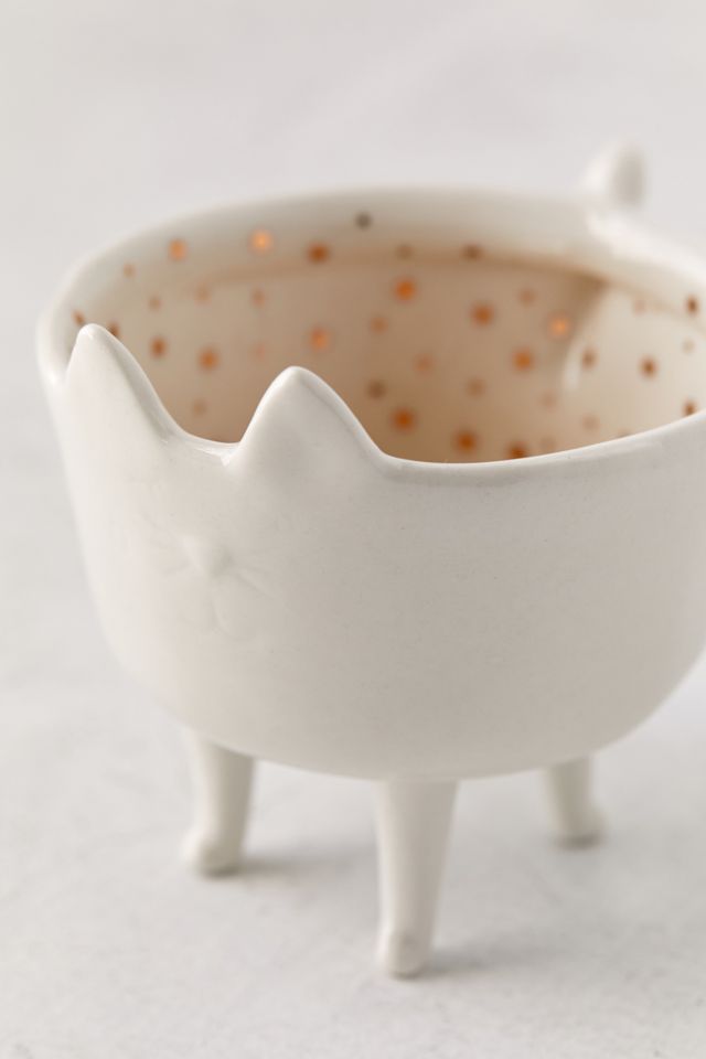 Kitty Footed Catch-All Dish #1