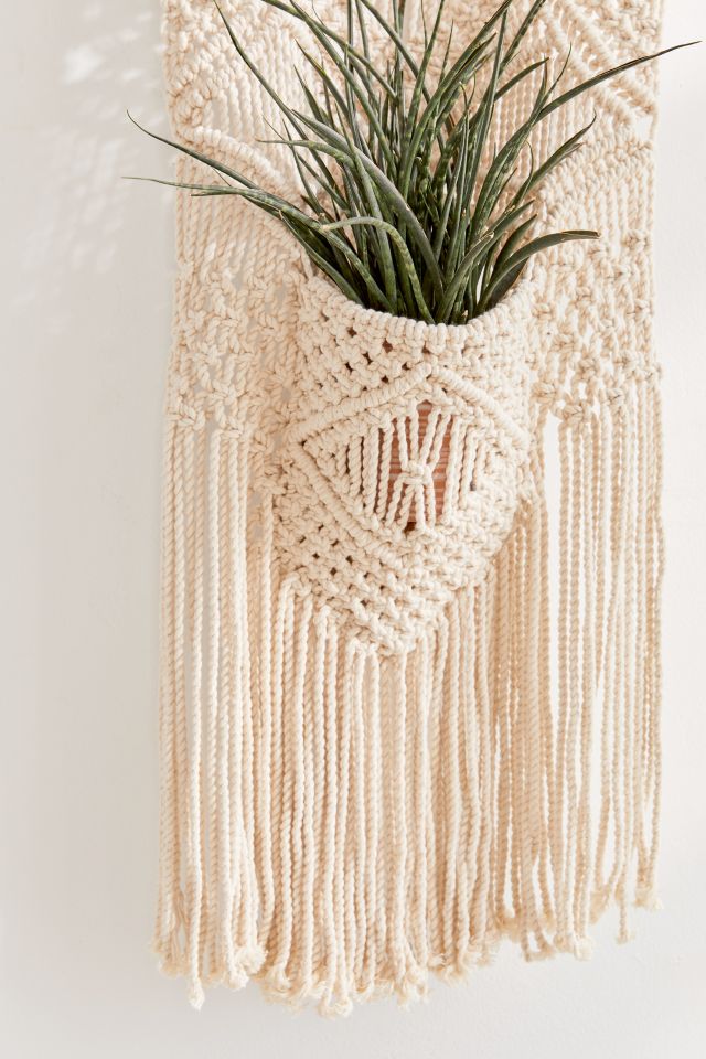 Macramé Planter Pocket Wall Hanging #2