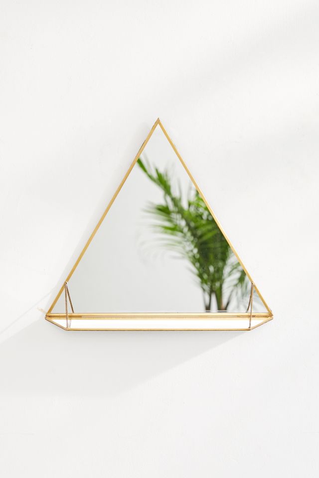 Marnie Triangle Mirror Wall Shelf | Urban Outfitters