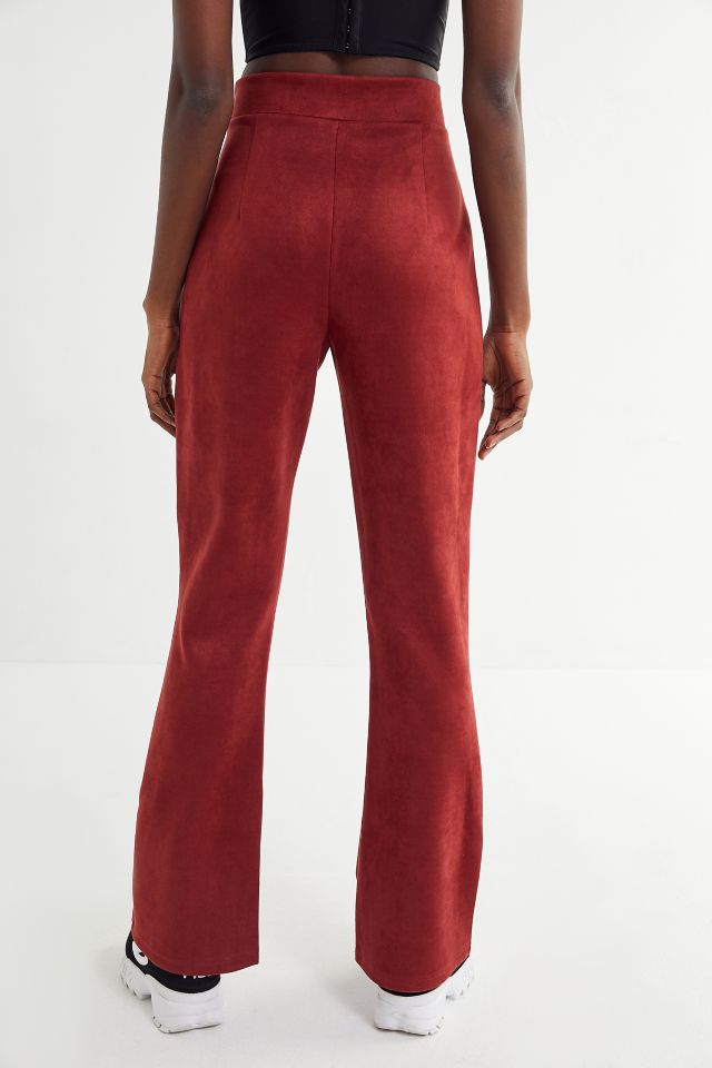 UO Britney Suede High-Rise Flare Pant #2