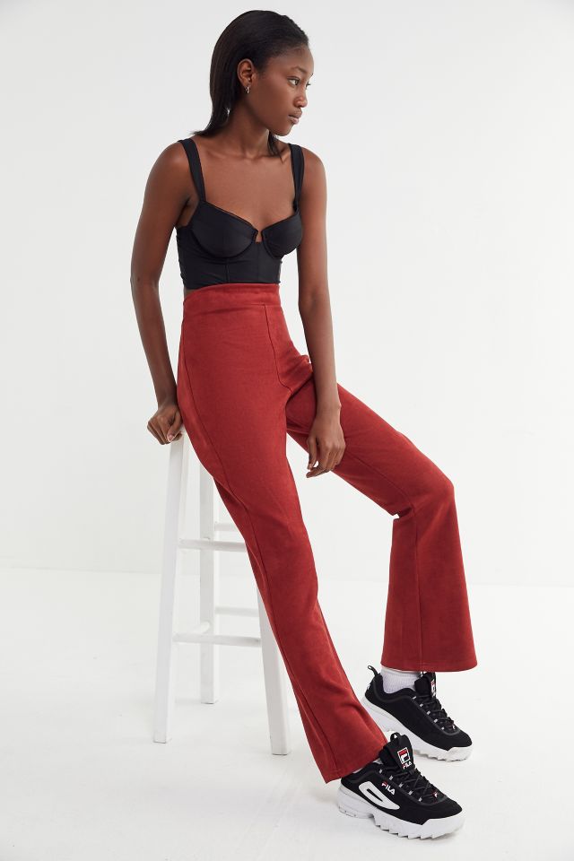 UO Britney Suede High-Rise Flare Pant #4