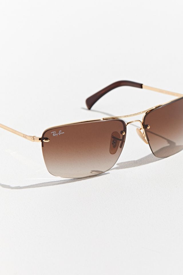 Ray-Ban Semi-Rimless Rectangle Sunglasses  #3