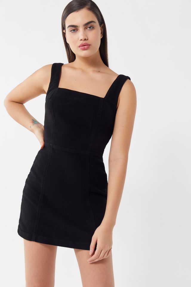UO Uncut Corduroy Square-Neck Mini Dress #2