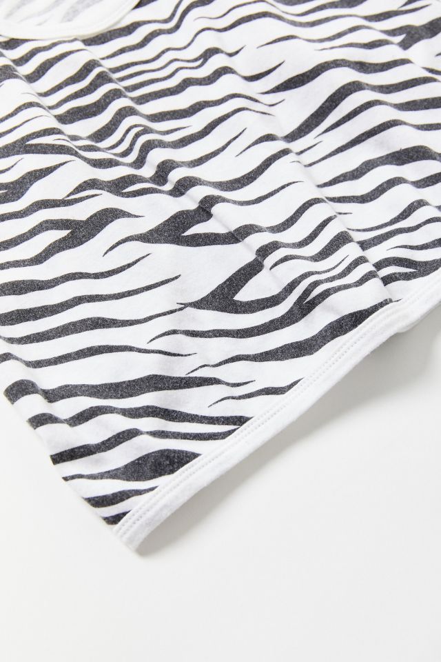 Vintage Zebra Cropped Tank Top #1