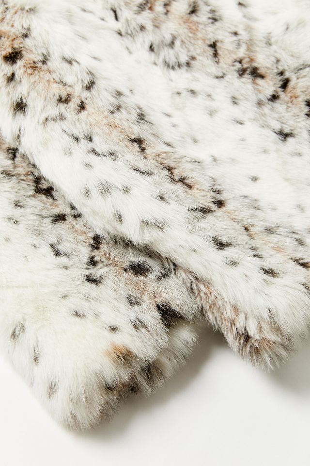 Vintage Snow Leopard Faux Fur Jacket #3