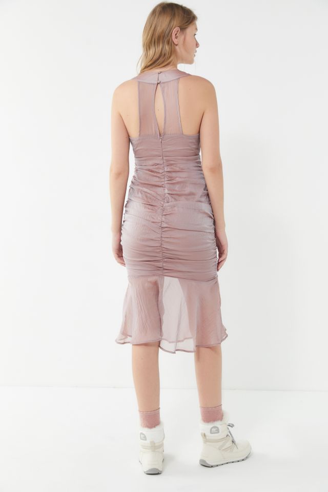 Robe Midi Froncée Sirène UO #2