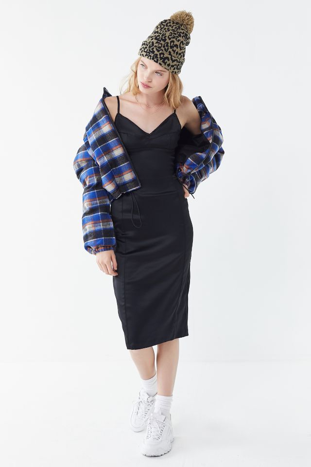 UO Satin Midi Slip Dress #1